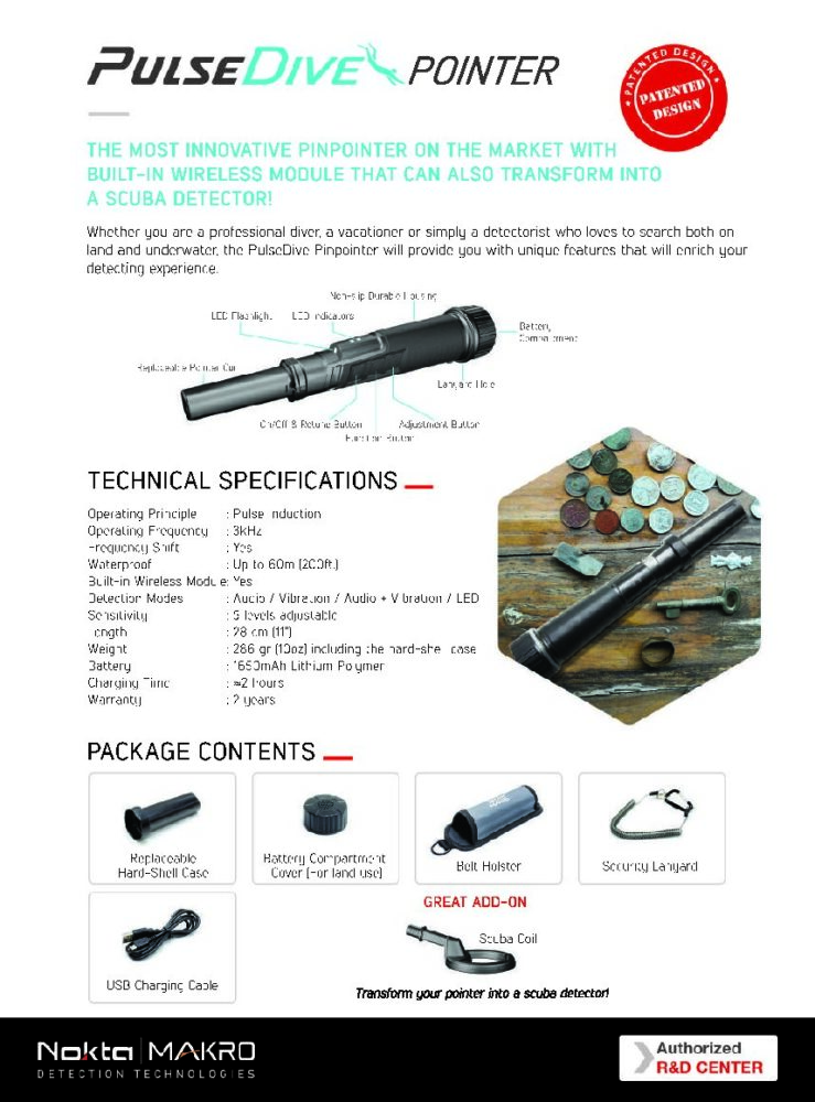 Брошура PulseDive Pointer • en